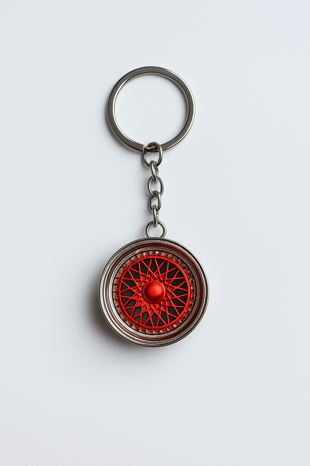 Felgen-Schlüsselanhänger - Rot
