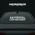 Vinyl Sticker Autoaufkleber Antisocial
