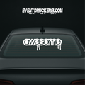 Vinyl Sticker Autoaufkleber Awesome