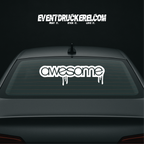 Vinyl Sticker Autoaufkleber Awesome