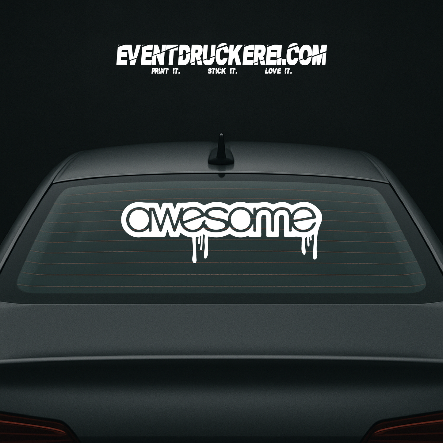 Vinyl Sticker Autoaufkleber Awesome