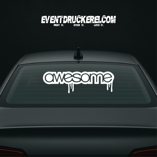 Vinyl Sticker Autoaufkleber Awesome