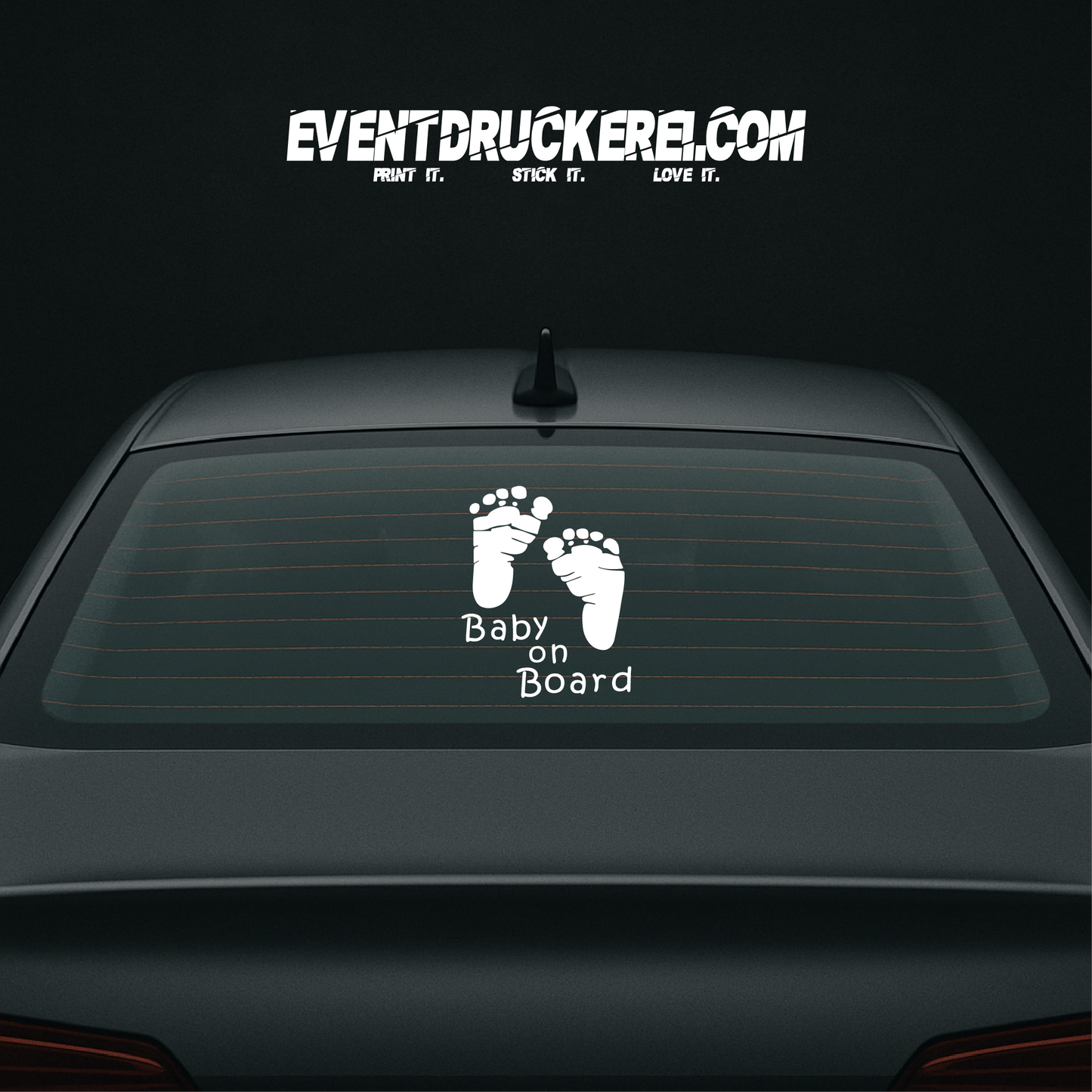 Vinyl Sticker Autoaufkleber Baby on Board