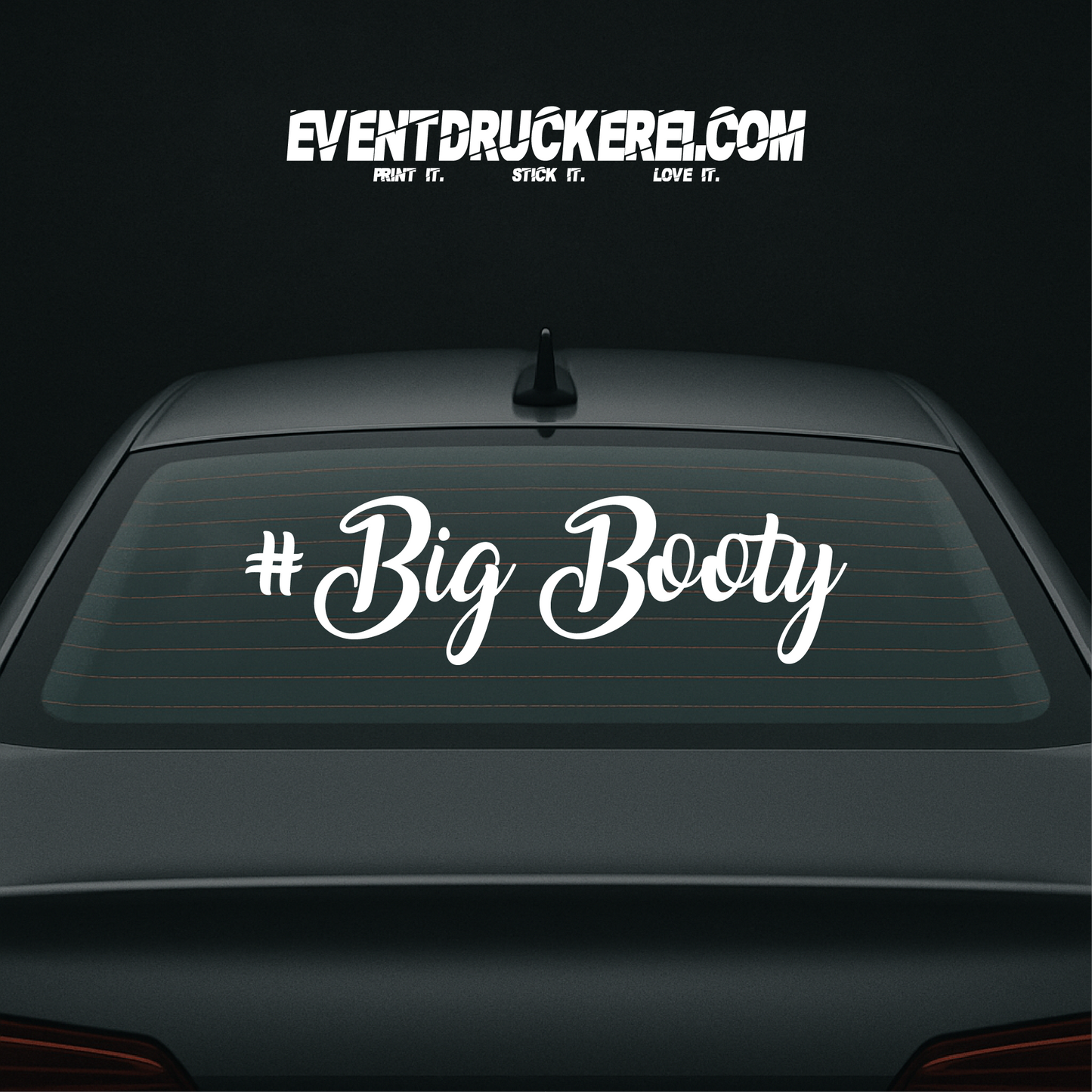Vinyl Sticker Autoaufkleber Big Booty