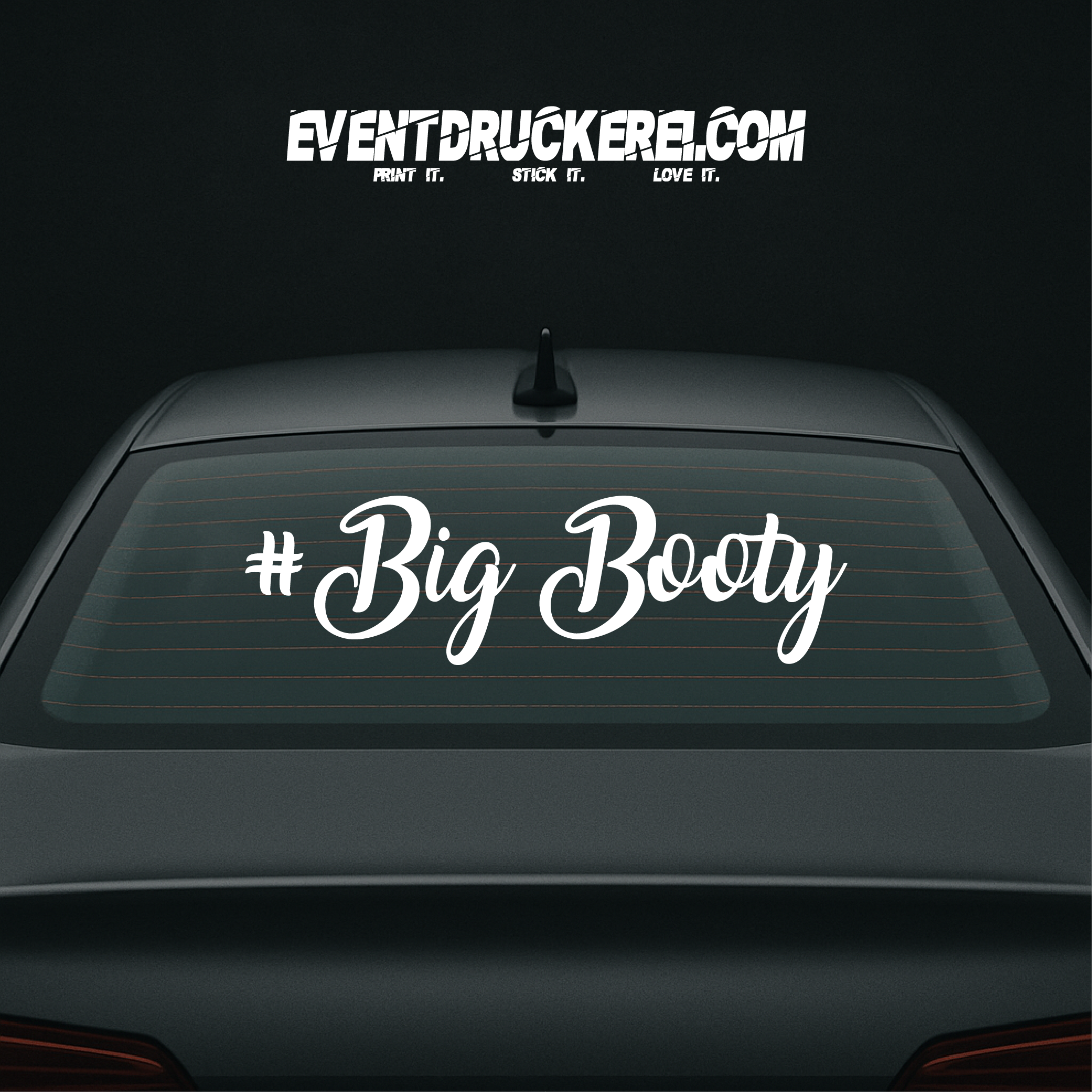 Vinyl Sticker Autoaufkleber Big Booty