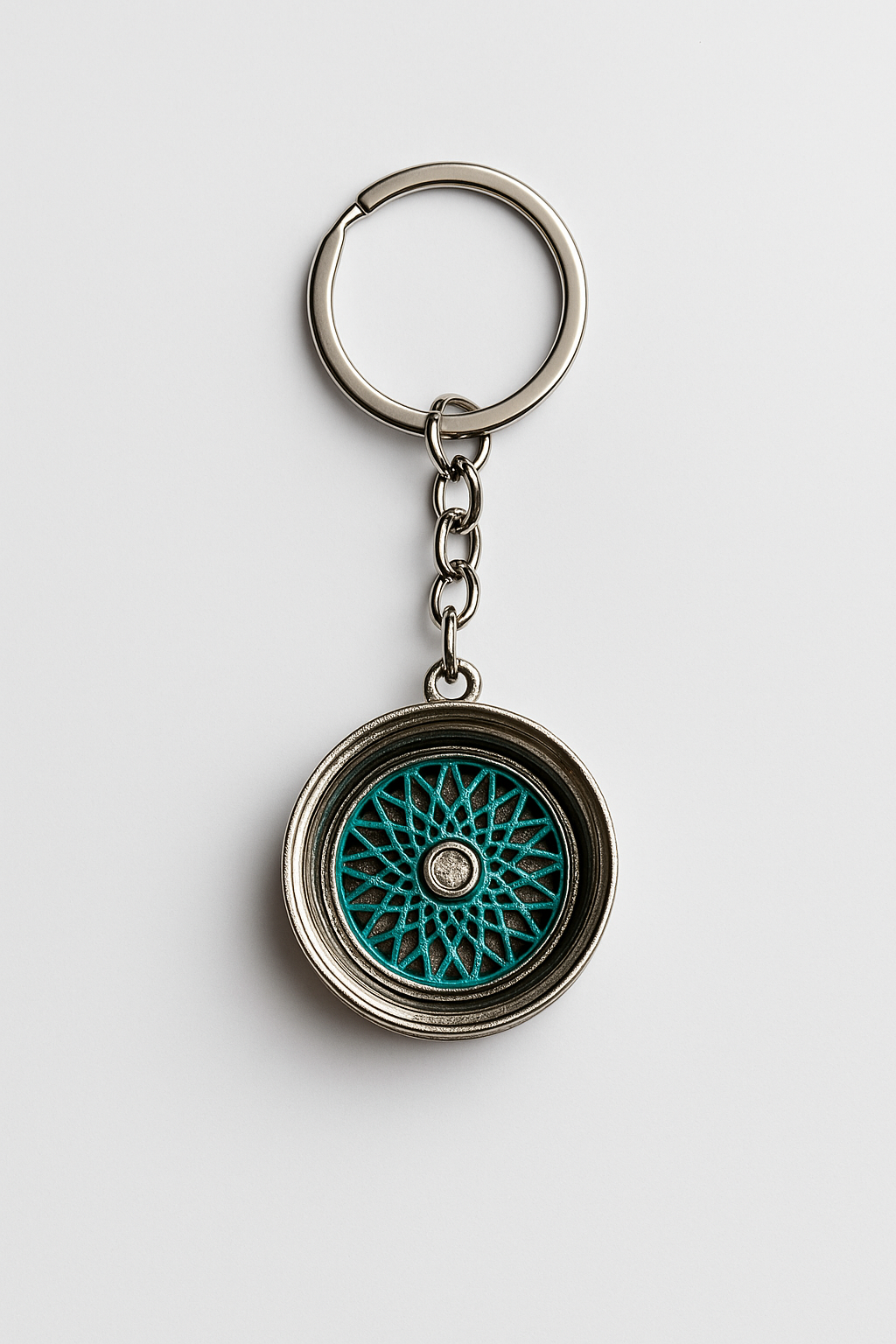 Felgen-Schlüsselanhänger - Grün