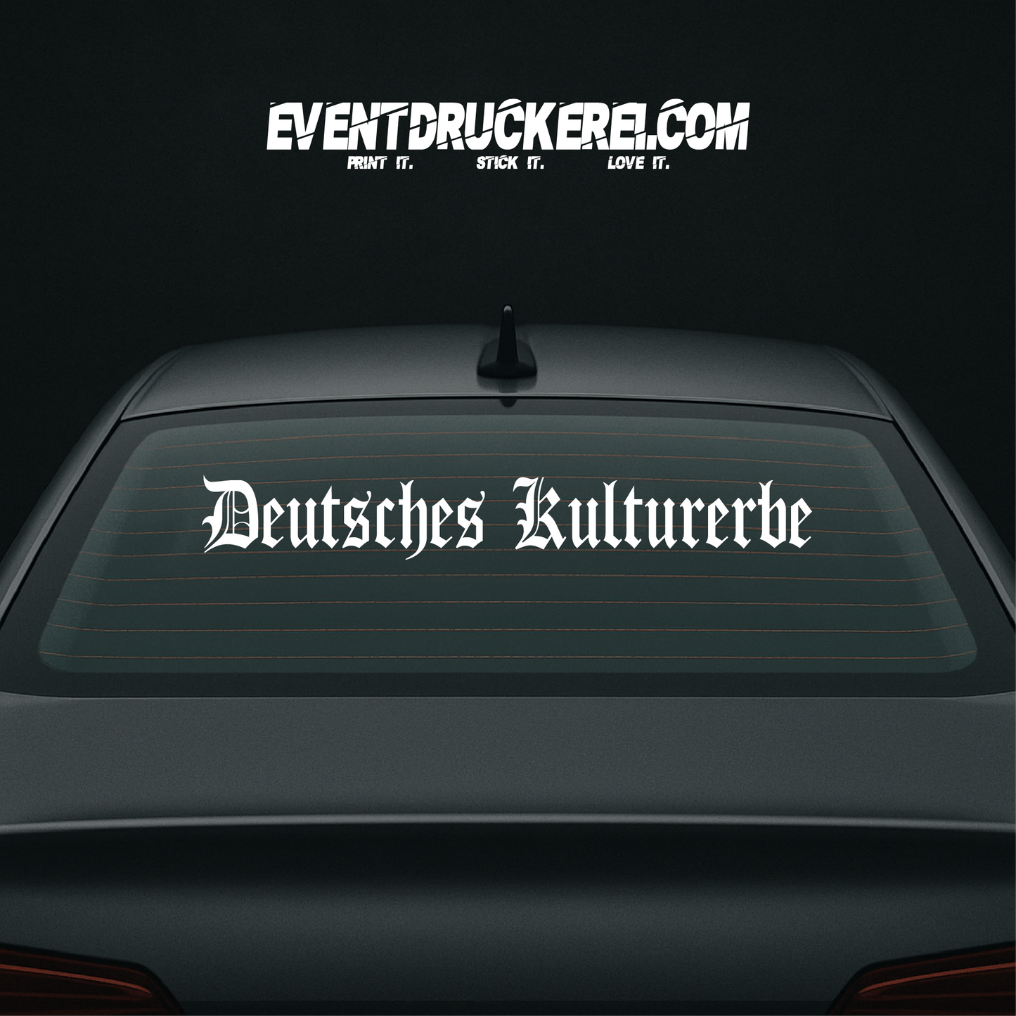Vinyl Sticker Autoaufkleber Deutsches Kulturerbe