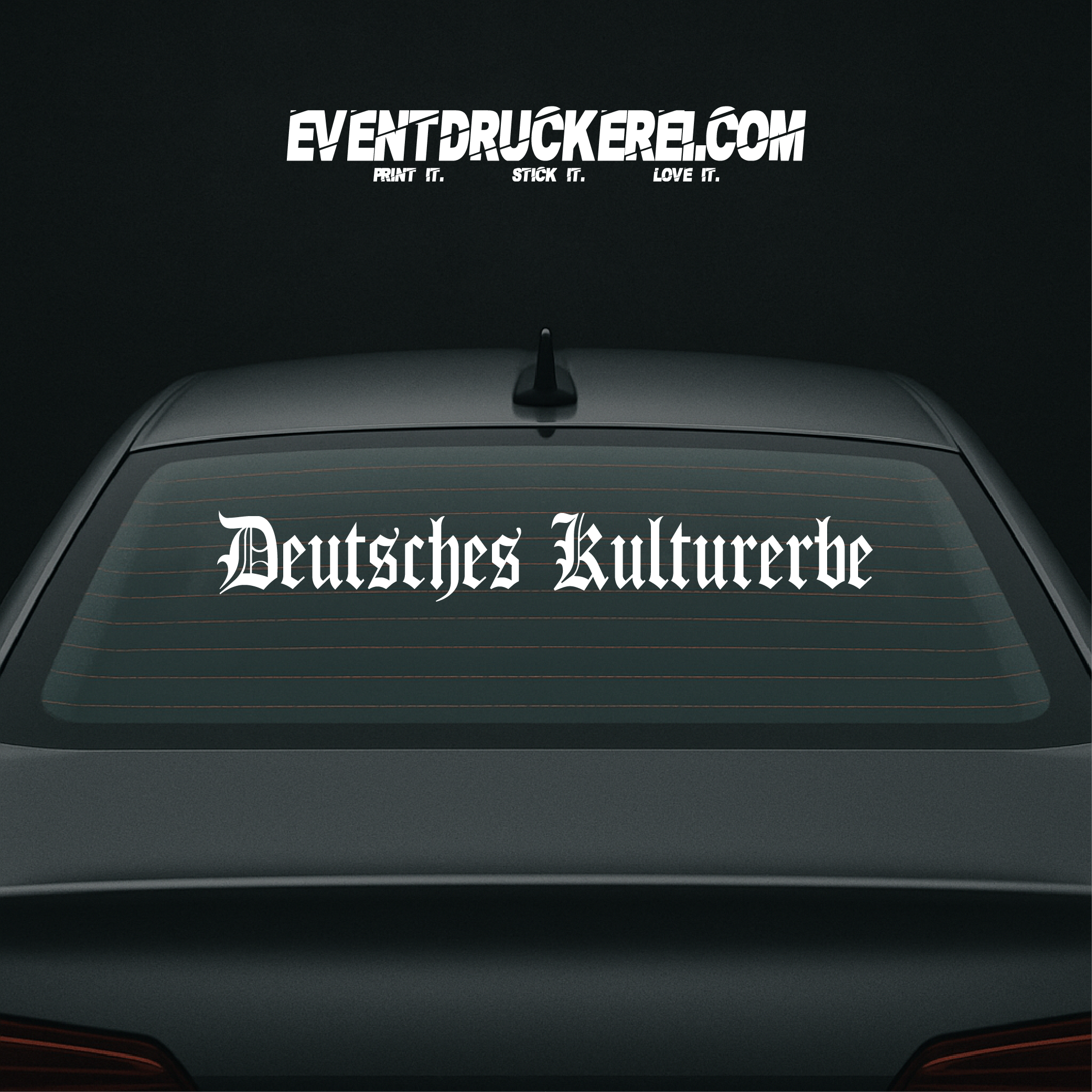 Vinyl Sticker Autoaufkleber Deutsches Kulturerbe