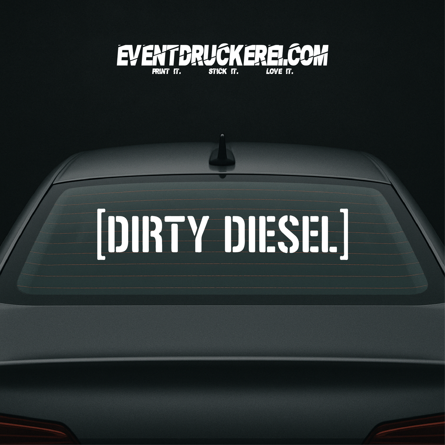 Vinyl Sticker Autoaufkleber Dirty Diesel