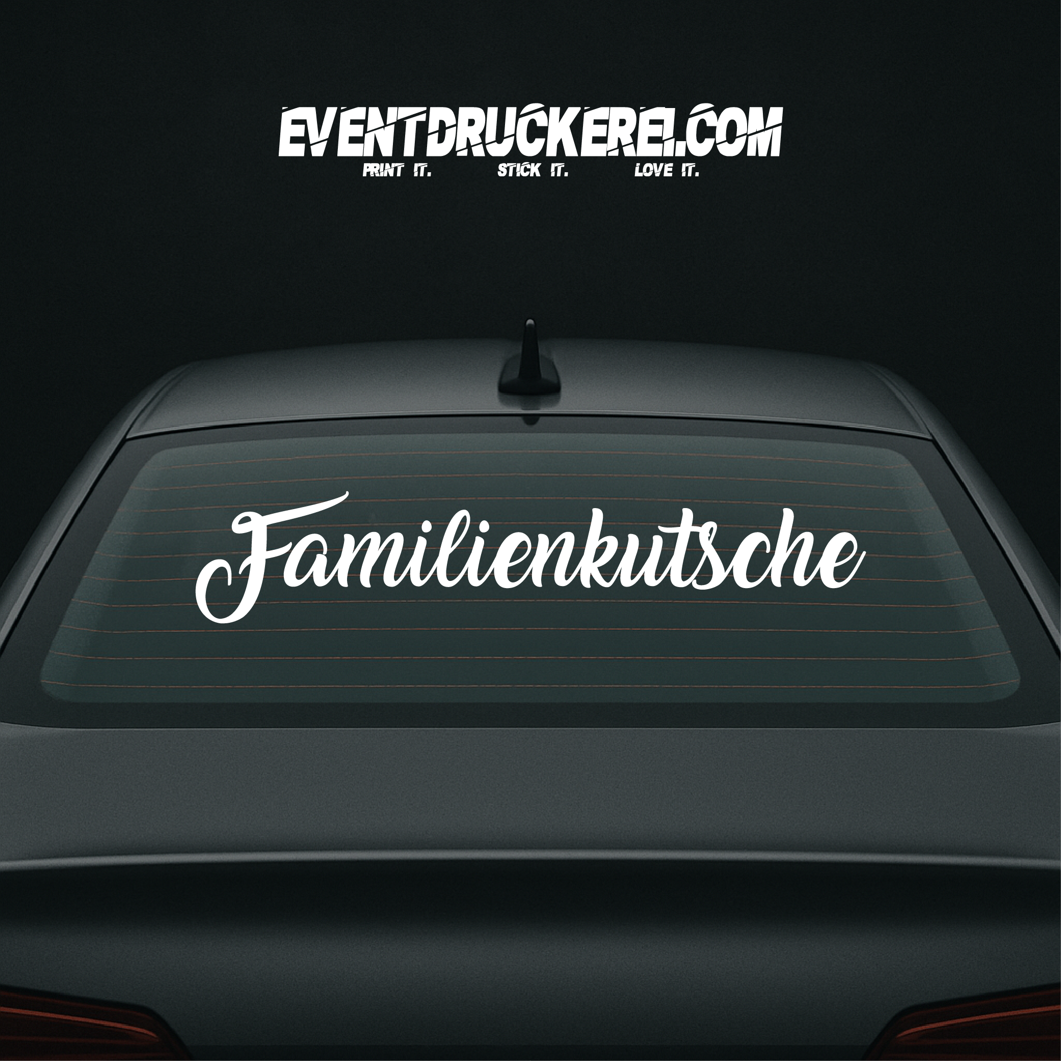 Vinyl Sticker Autoaufkleber Familienkutsche