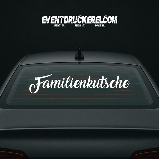 Vinyl Sticker Autoaufkleber Familienkutsche