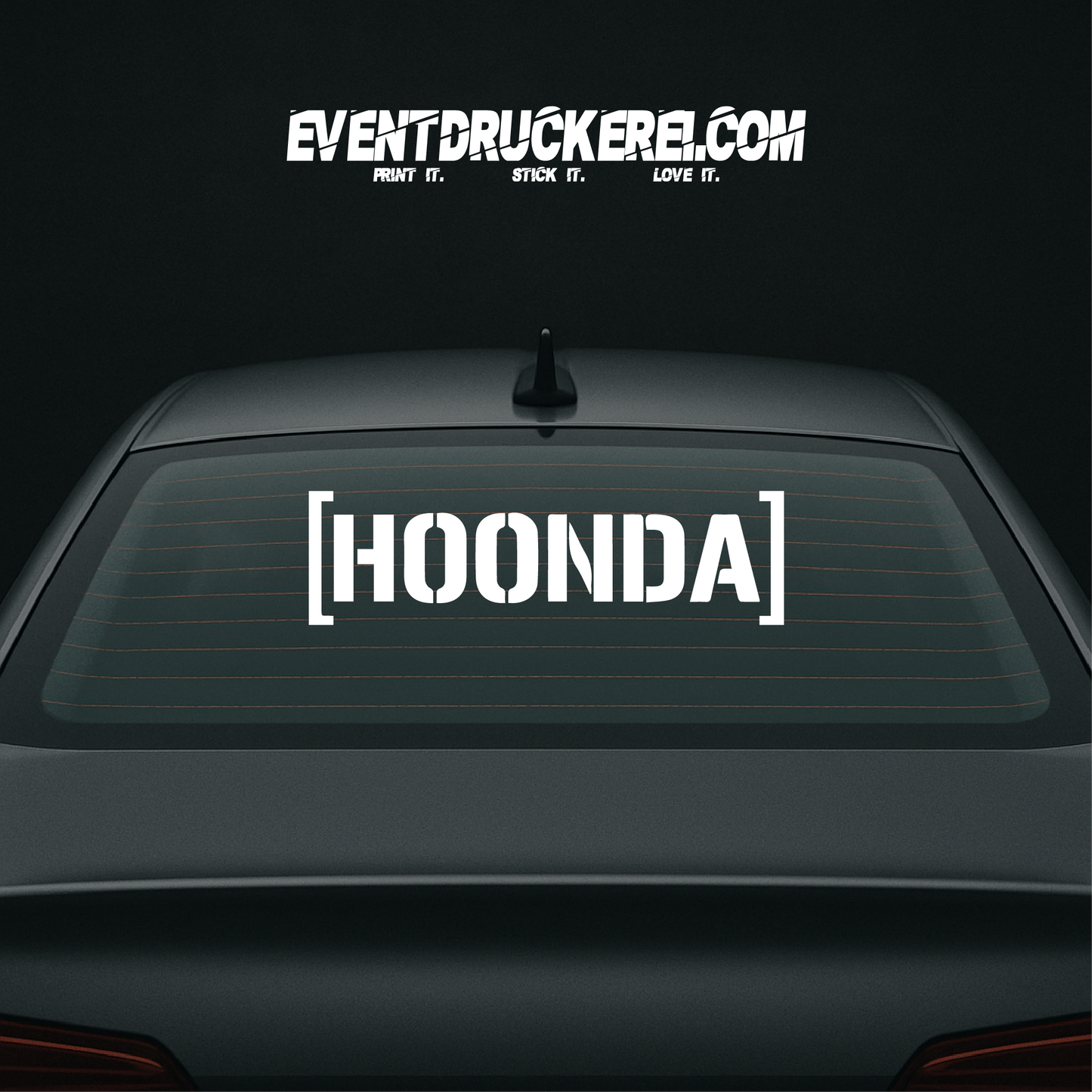 Vinyl Sticker Autoaufkleber Hoonda