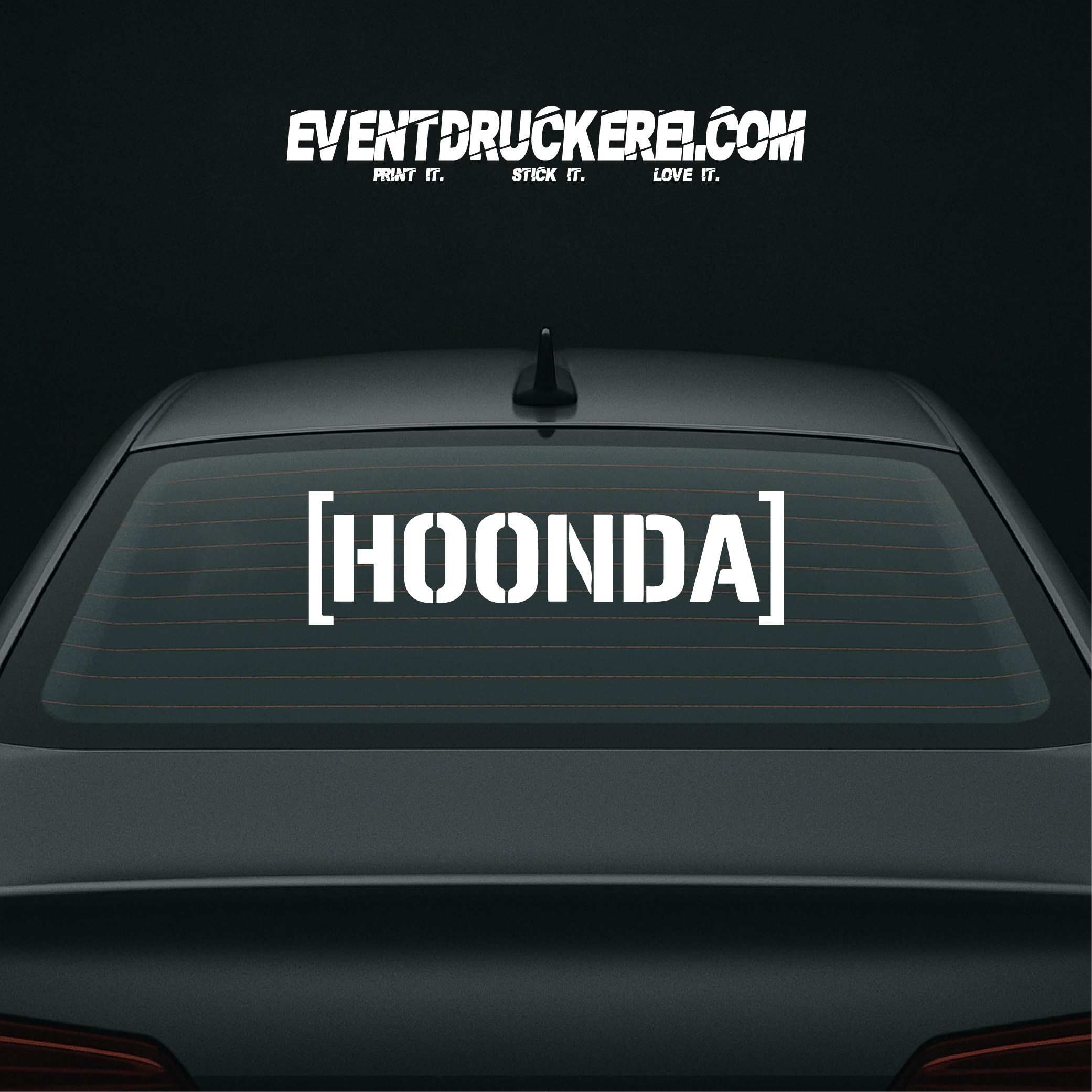 Vinyl Sticker Autoaufkleber Hoonda