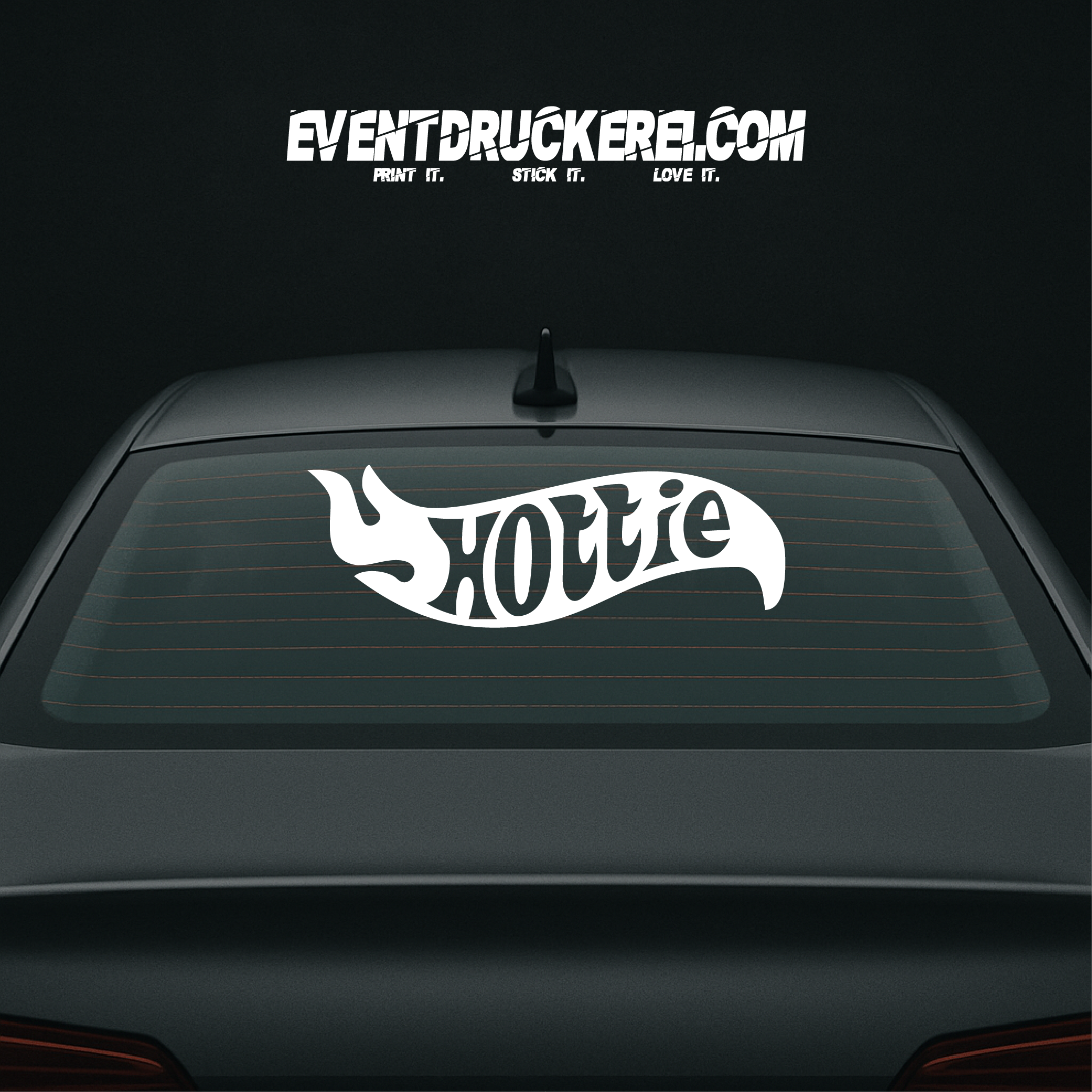 Vinyl Sticker Autoaufkleber Hottie