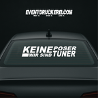 Vinyl Sticker Autoaufkleber keine Poser wir sind Tuner