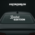 Vinyl Sticker Autoaufkleber Limited Edition
