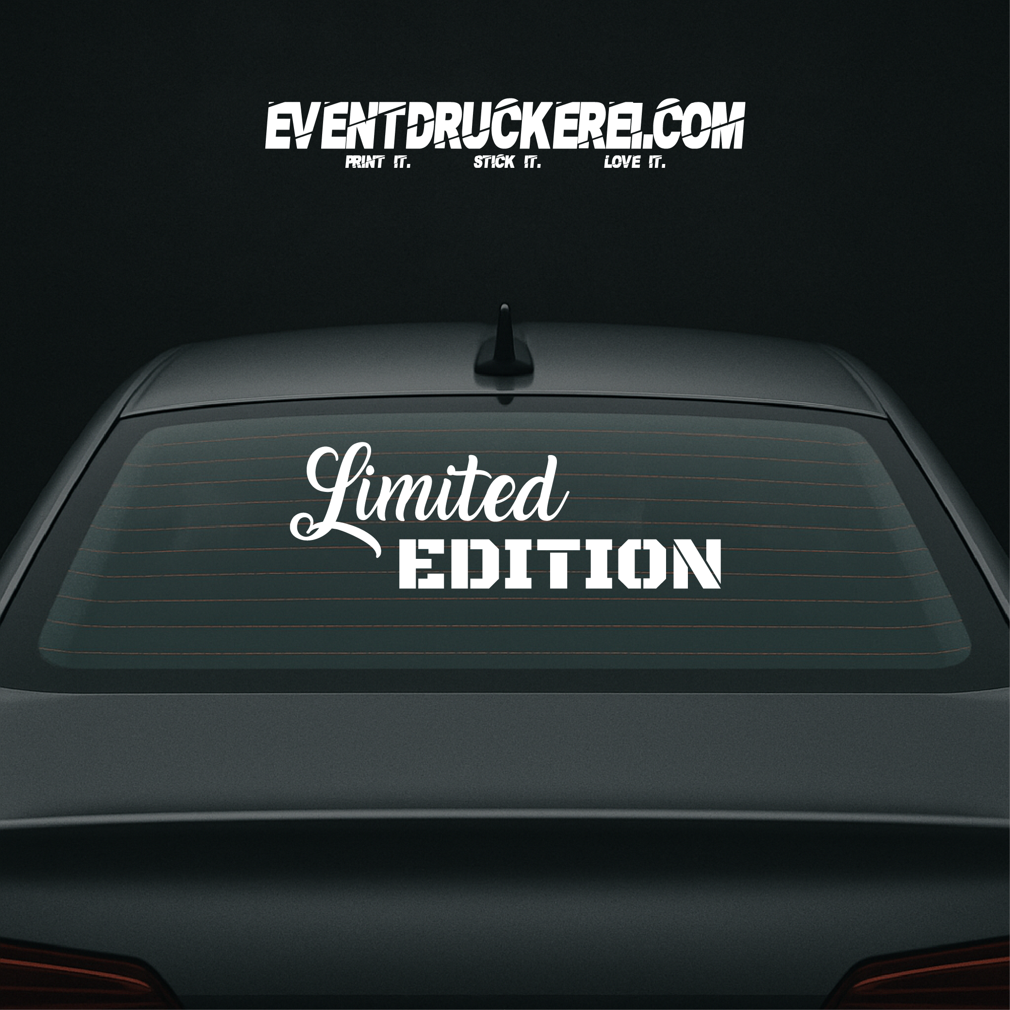 Vinyl Sticker Autoaufkleber Limited Edition