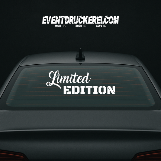 Vinyl Sticker Autoaufkleber Limited Edition