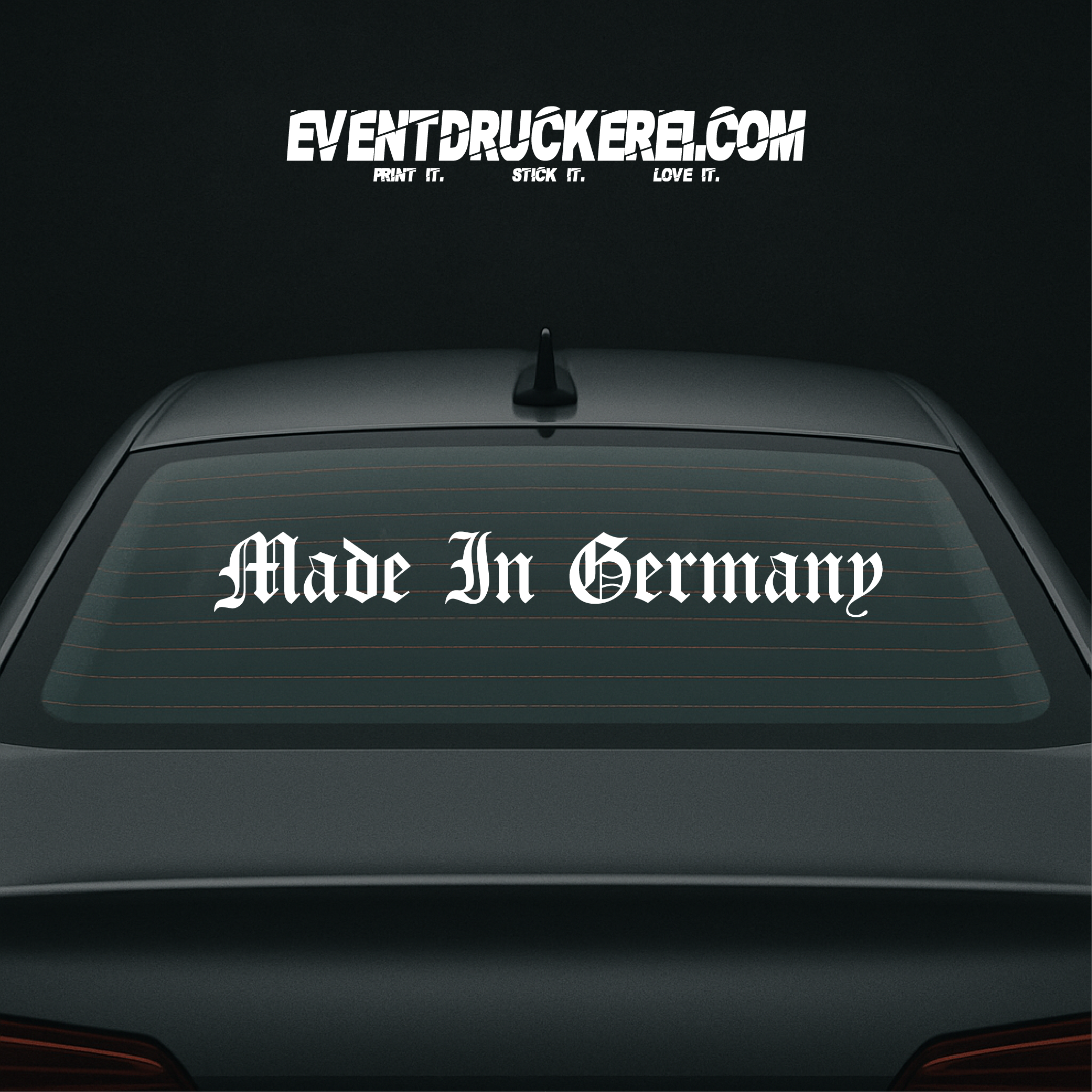 Vinyl Sticker Autoaufkleber Made in Germany