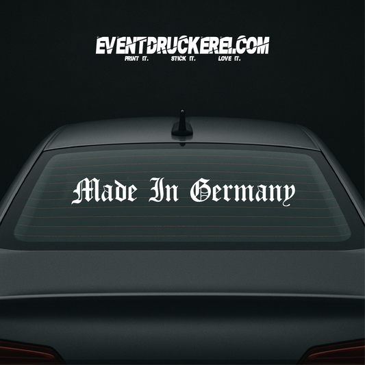 Vinyl Sticker Autoaufkleber Made in Germany