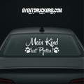 Vinyl Sticker Autoaufkleber Mein Kind hat Pfoten