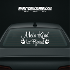 Vinyl Sticker Autoaufkleber Mein Kind hat Pfoten