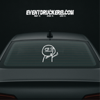 Vinyl Sticker Autoaufkleber Mittelfinger Mensch