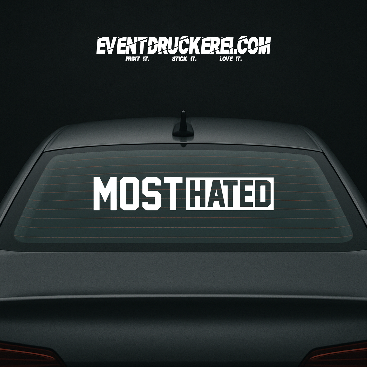 Vinyl Sticker Autoaufkleber Most Hated