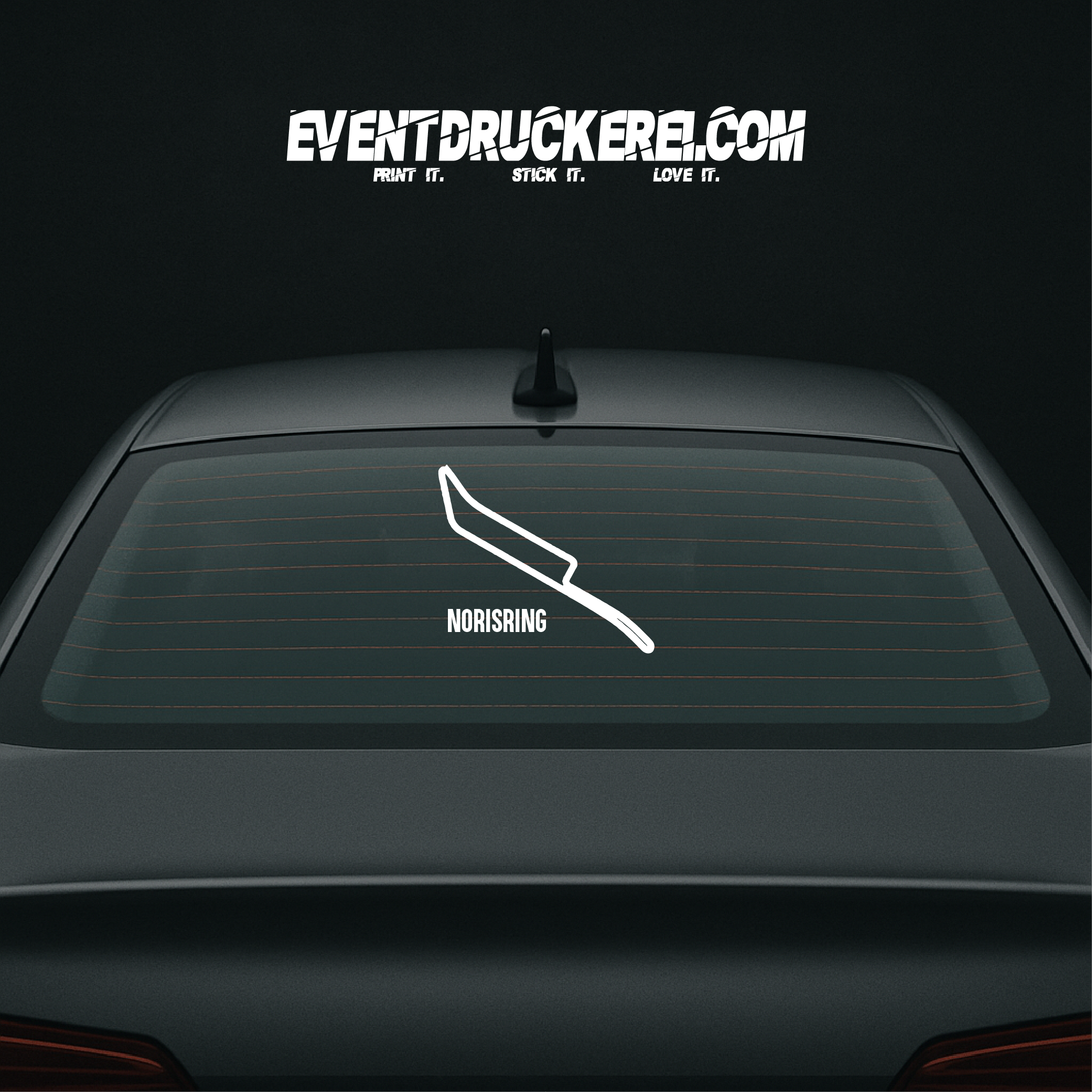 Vinyl Sticker Autoaufkleber Norisring