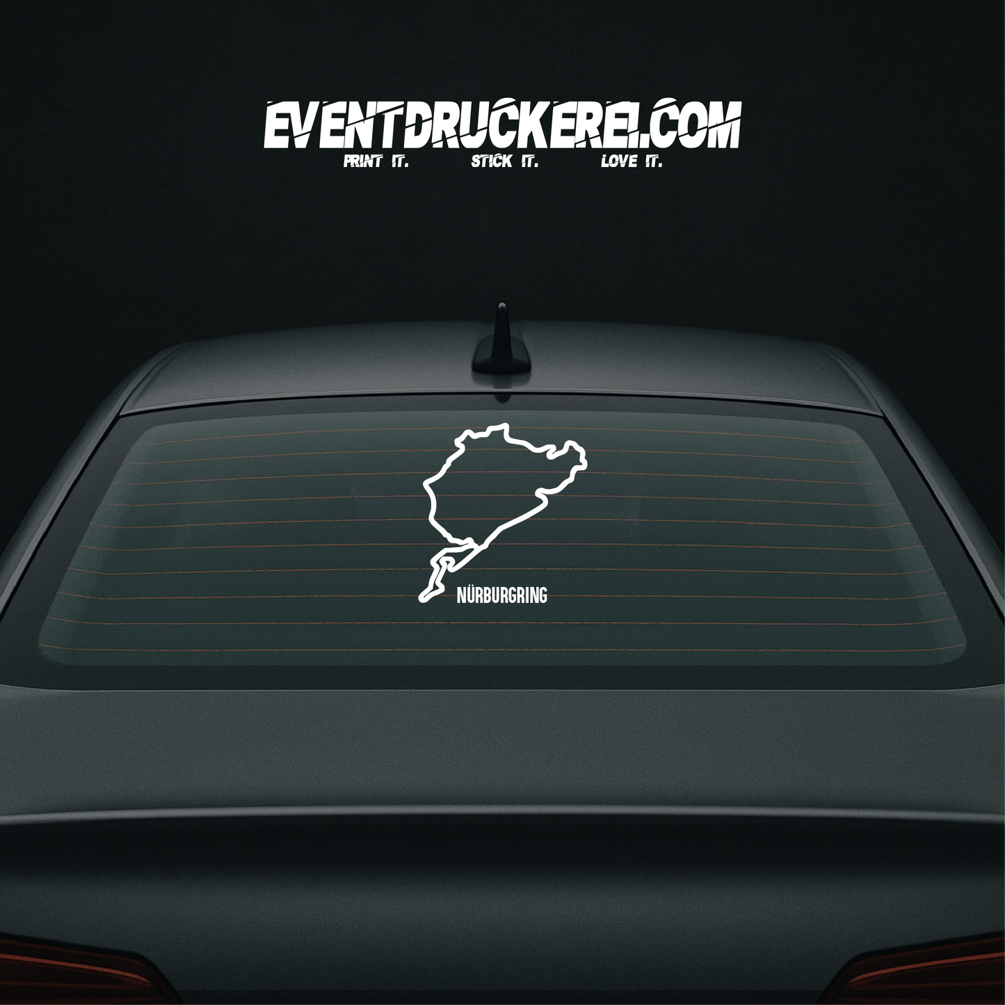 Vinyl Sticker Autoaufkleber Nürburgring