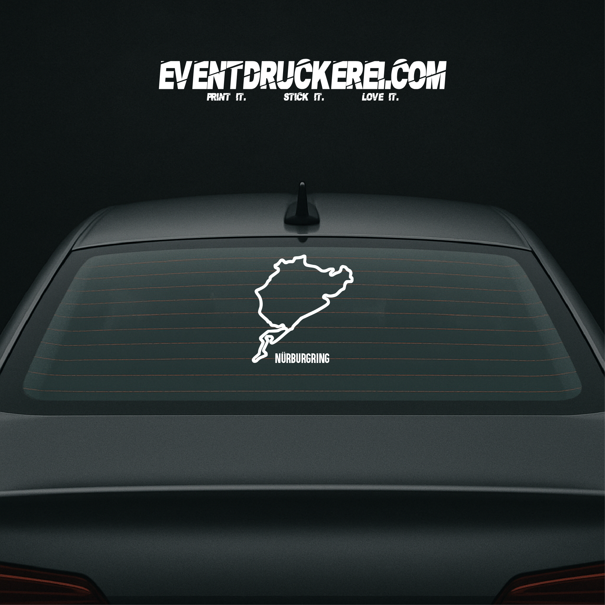 Vinyl Sticker Autoaufkleber Nürburgring