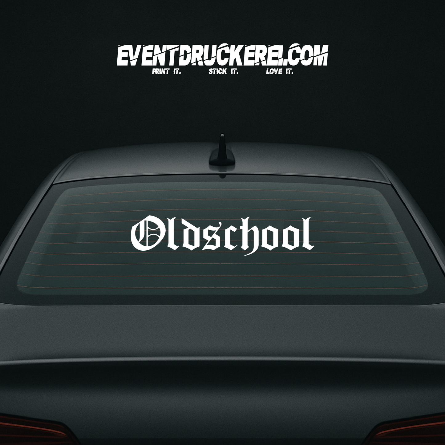 Vinyl Sticker Autoaufkleber Oldschool Altdeutsch