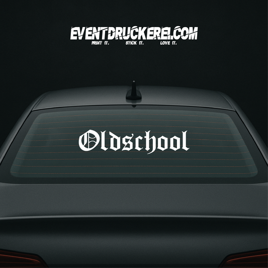 Vinyl Sticker Autoaufkleber Oldschool Altdeutsch