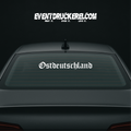 Vinyl Sticker Autoaufkleber Ostdeutschland