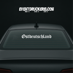 Vinyl Sticker Autoaufkleber Ostdeutschland