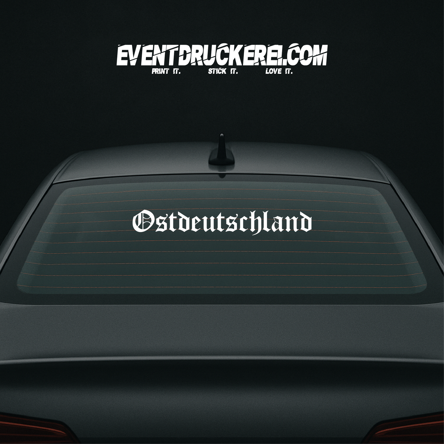 Vinyl Sticker Autoaufkleber Ostdeutschland