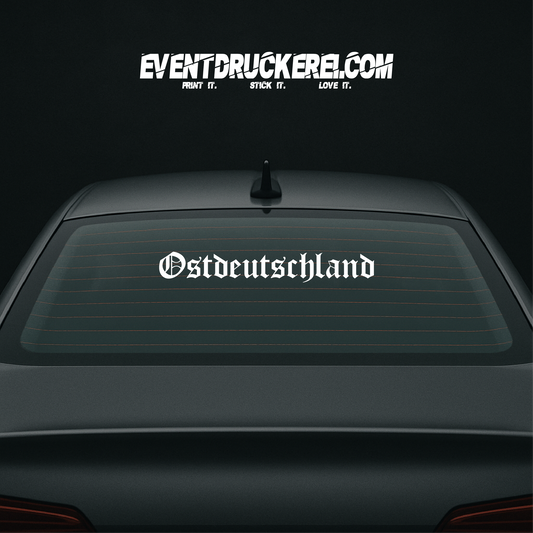 Vinyl Sticker Autoaufkleber Ostdeutschland
