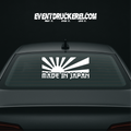Vinyl Sticker Autoaufkleber Rising Sun Made in Japan