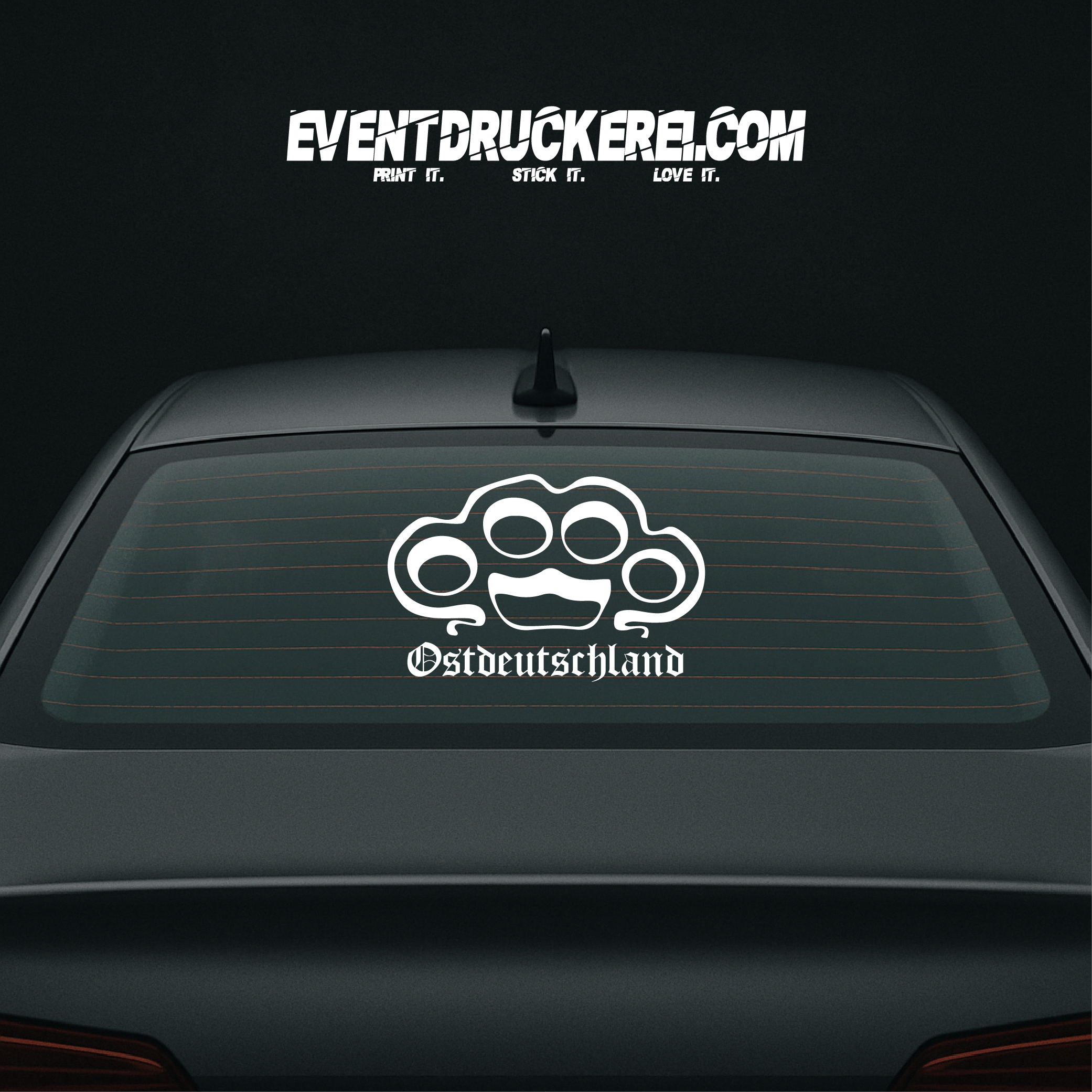 Vinyl Sticker Autoaufkleber Ostdeutschland SLR