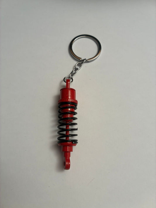 Mini Stoßdämpfer - Schlüsselanhänger - rot