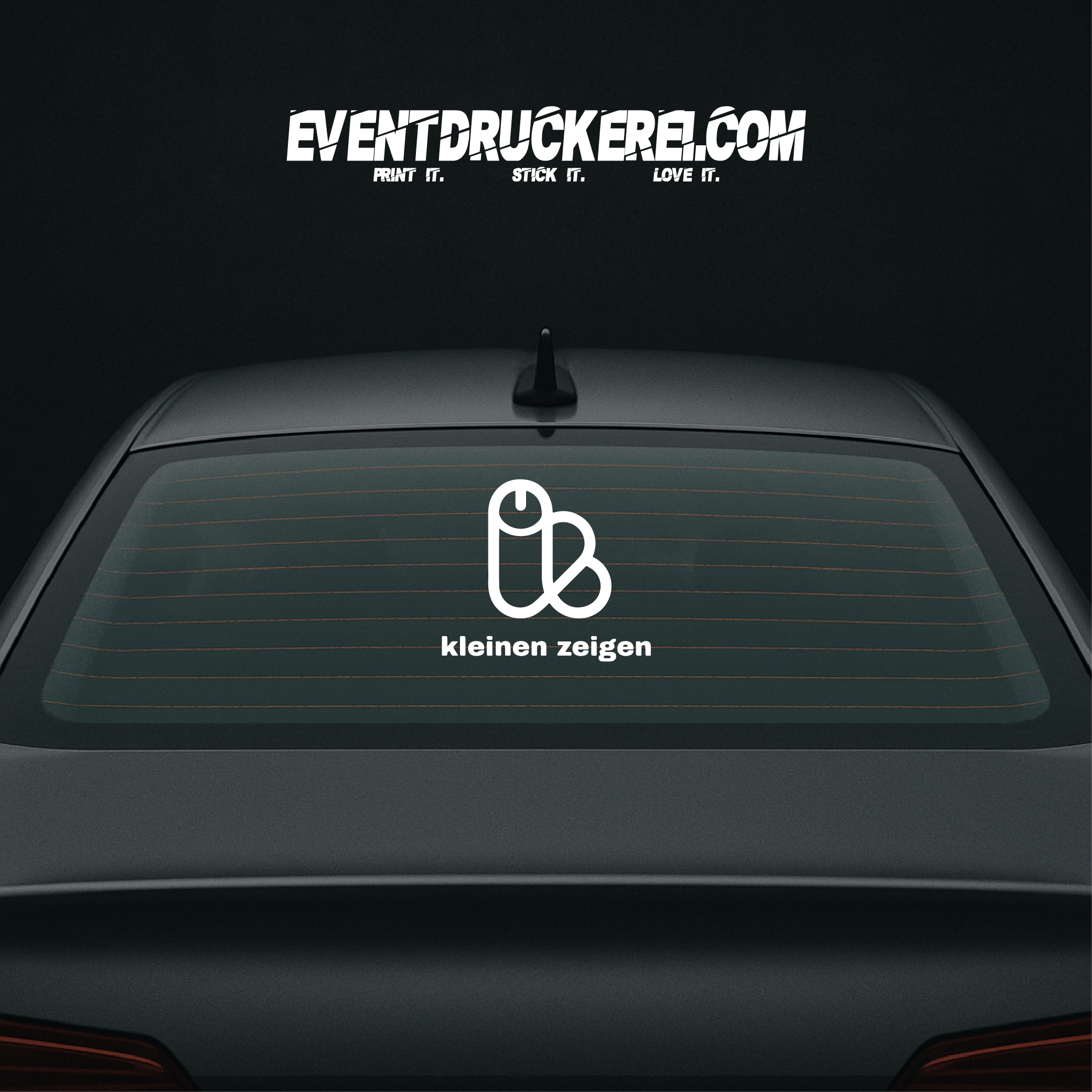 Vinyl Sticker Autoaufkleber Kleinen zeigen